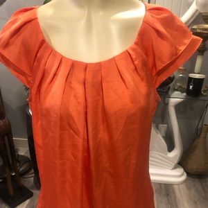 CLEO PETITE bright orange top